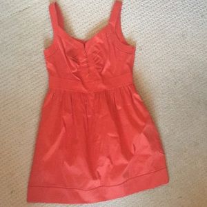 DVF burnt orange sundress with pockets size 14